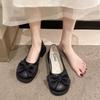 French Flat-soled Small Leather Shoes for Women 2025 Spring and Summer New British Style Versatile One-pedal Single Shoes for Pregnant Women Loafers