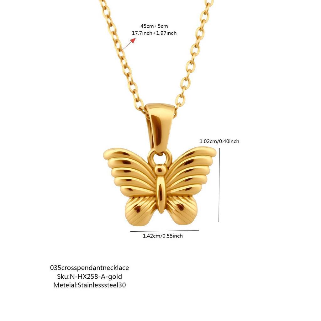 Luochen Bowknot Zircon Pendant Necklace - Korean Style Luxury Clavicle Chain