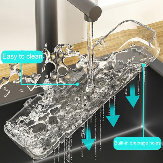 Wall Mounted Spice Rack Anti-Rust Waterproof Self Draining Soap Holder Bathroom Organizer Self Adhesive Kitchen Storage Rack