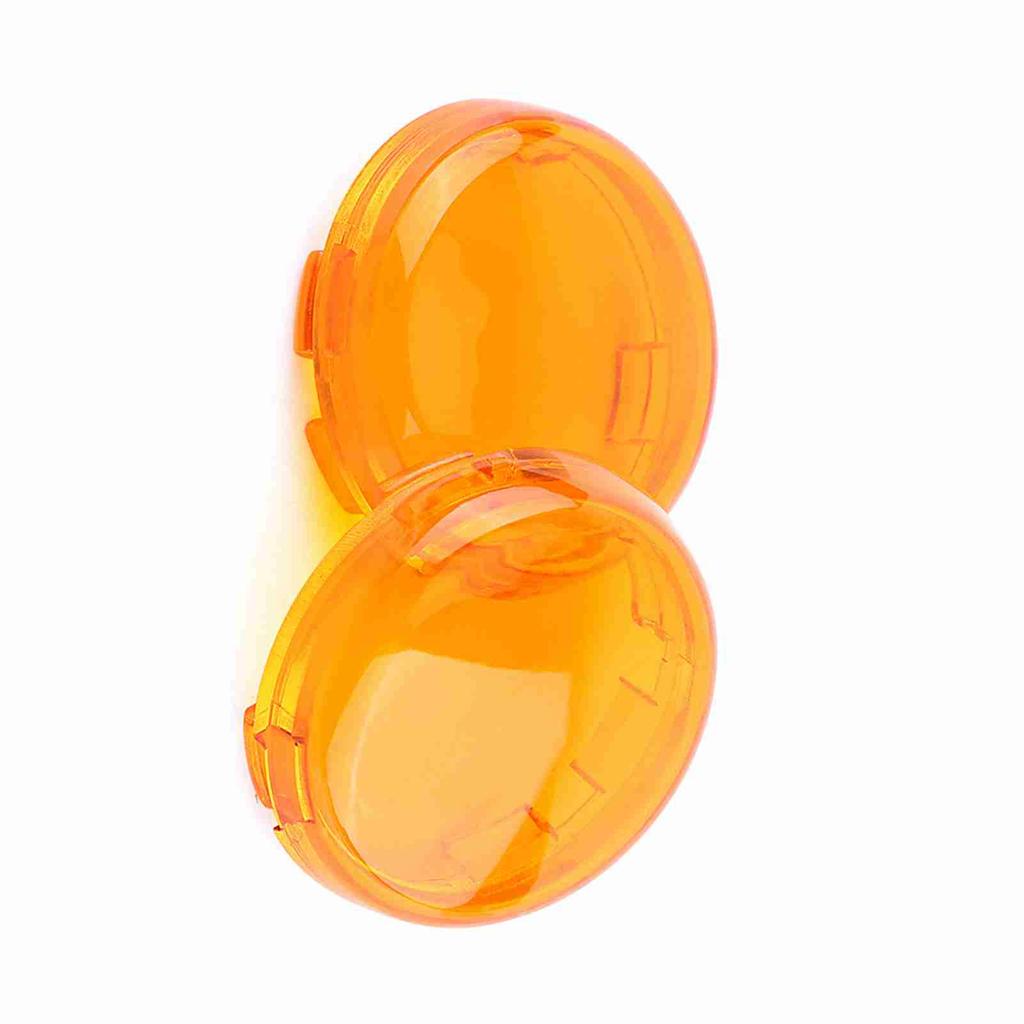 2 pcs Motorcycle Turn Signal Light Lens Cover For       1986-15 Yellow