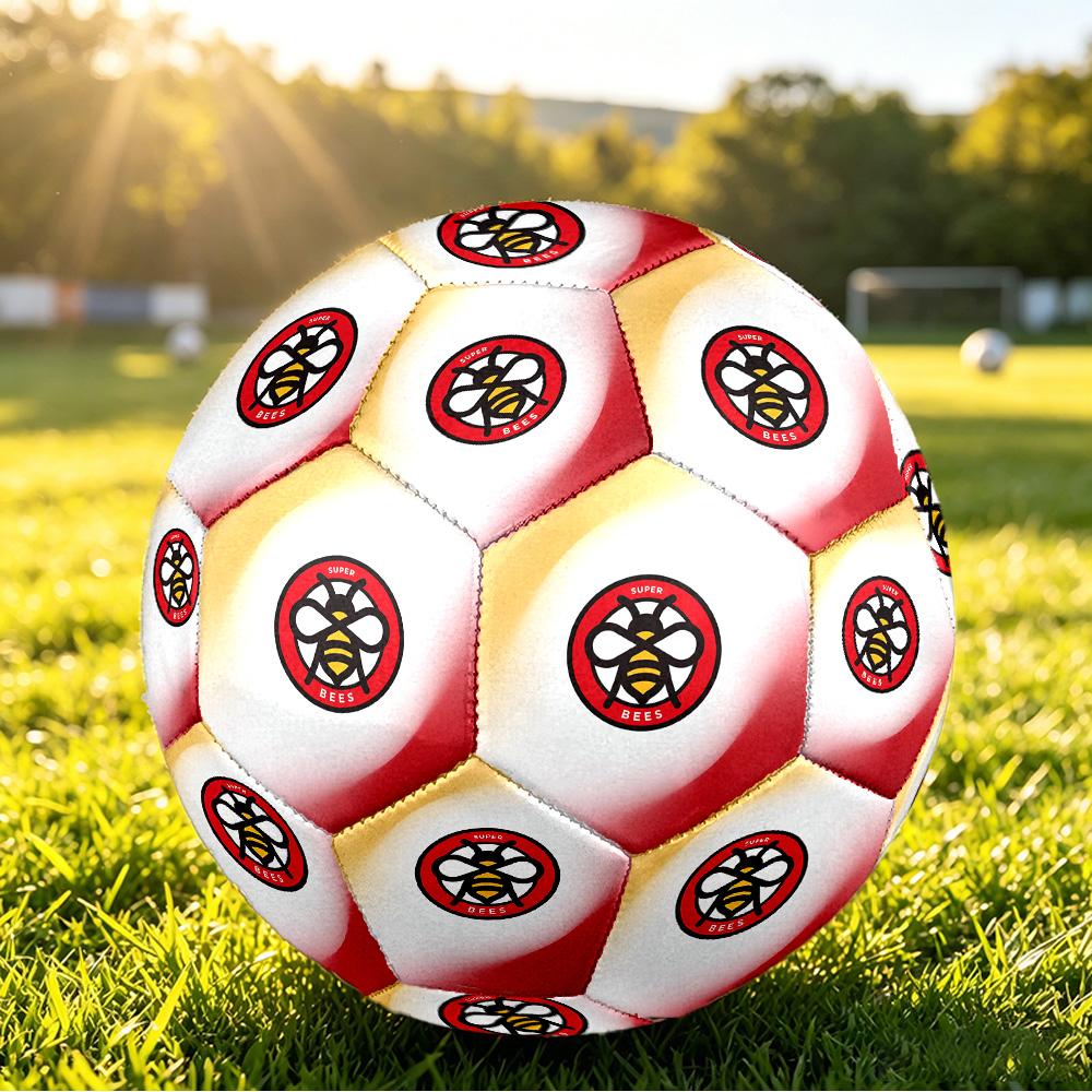 Brentford FootballPrinted Size 5 Soccer Bl, Anti Slip Adult Match Football Souvenir for Football Fans
