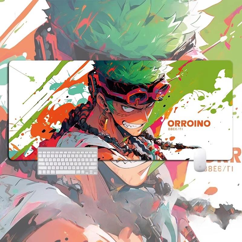 Shounen Anime ONE PIECE Leather Mouse Pad Oversized Anime E-sports Game Table Mat Notebook Keyboard Non-slip Waterproof Mouse Pad Office Desktop Pad