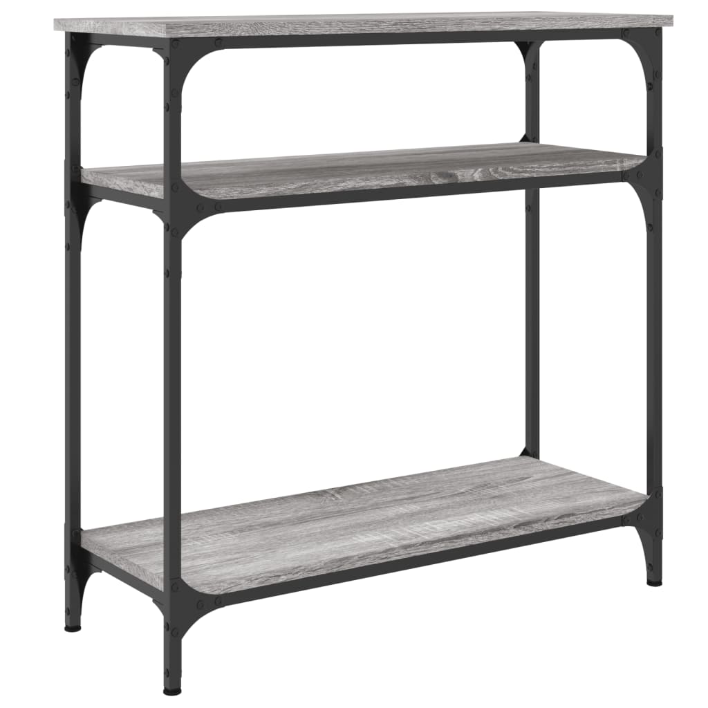 Console Table Grey Sonoma 75x29x75 cm Particleboard