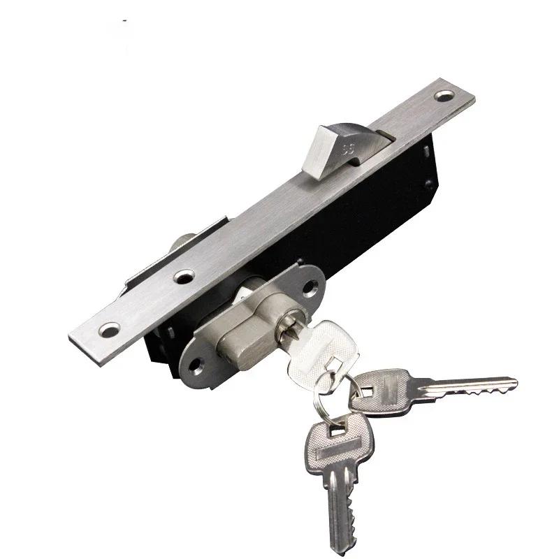 Stainless steel sliding door and window lock anti-theft security furniture hardware floor lock sliding door lock accessories
