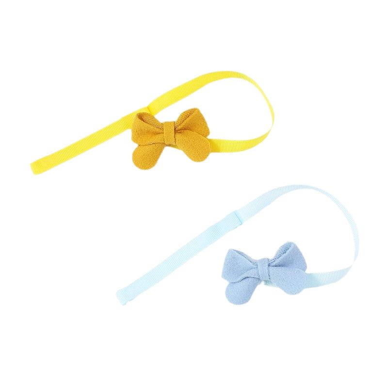 New Plush Bow Pet Collar Dog Decorative Bow Tie Adjustable Webbing Cat Neck Ring