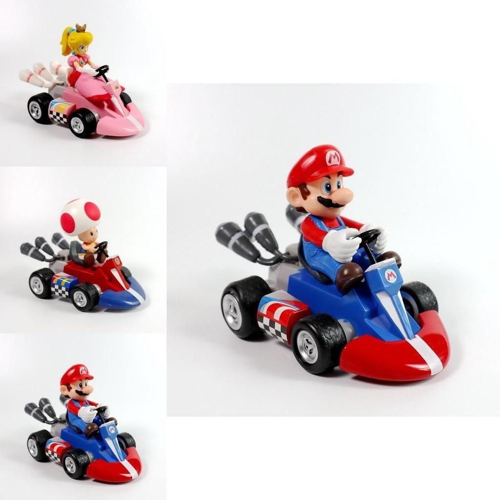 Super Mario Collection Prinzessin Peach Rückziehwagen Spielzeug Mit Exquisiter Pvc Figur Für Kinder