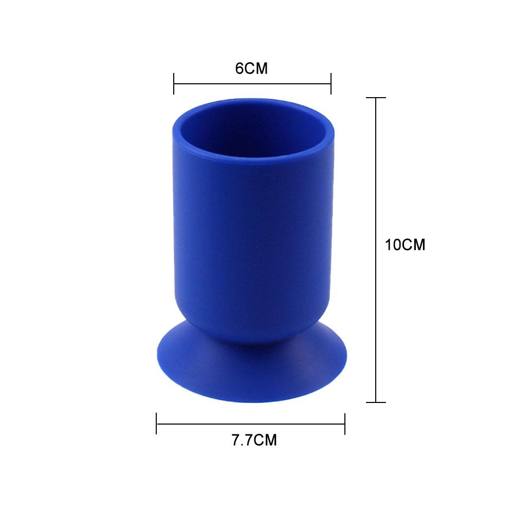 SW 6 Colors Silicone Pen Holder Desktop Storage Boxes Desk Pen Pencil Organizer Suction Cup Office Storage Stationery Holders