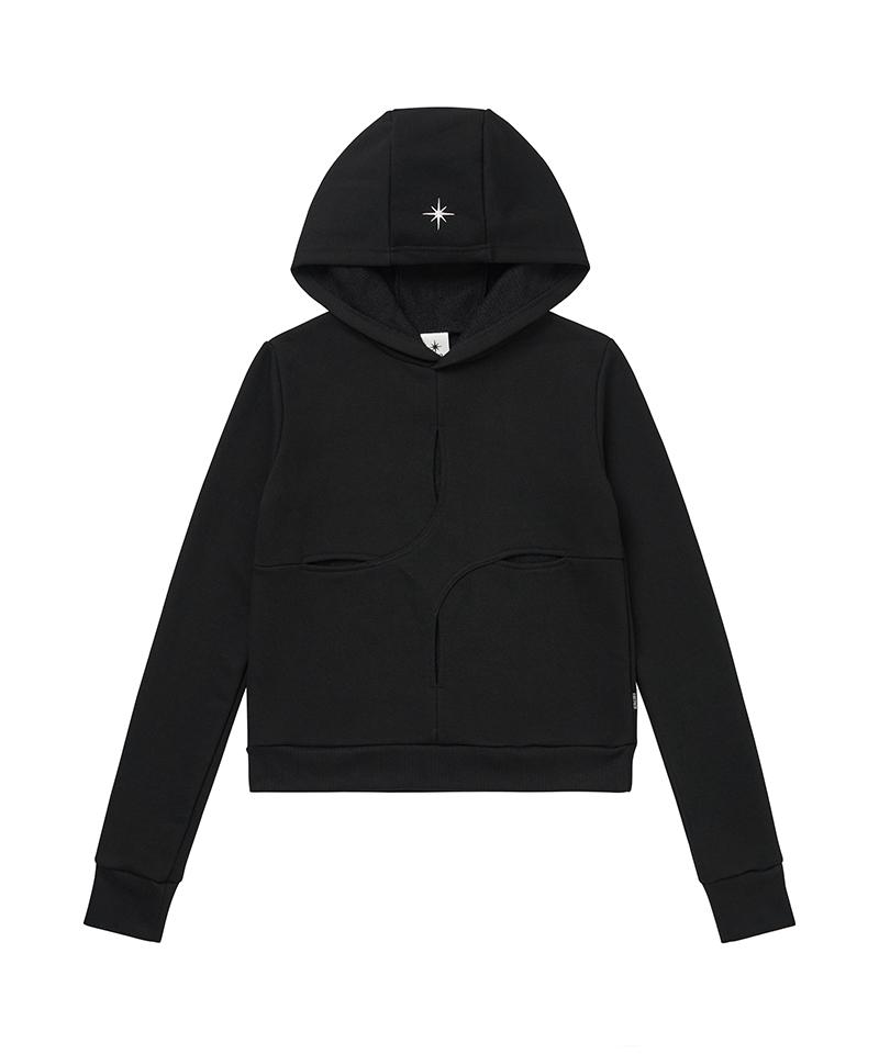 The Paco 4 Slit Hoody Black Black/Free