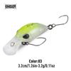 Kingdom Mikro Crank Minnow Rybářská Návnada 1.5g/25mm 3.2g/32mm Plovoucí Tvrdá Návnada ABS Rybářské Potřeby Umělé Tvrdé Návnady Crankbaity Potřeby Wobblery