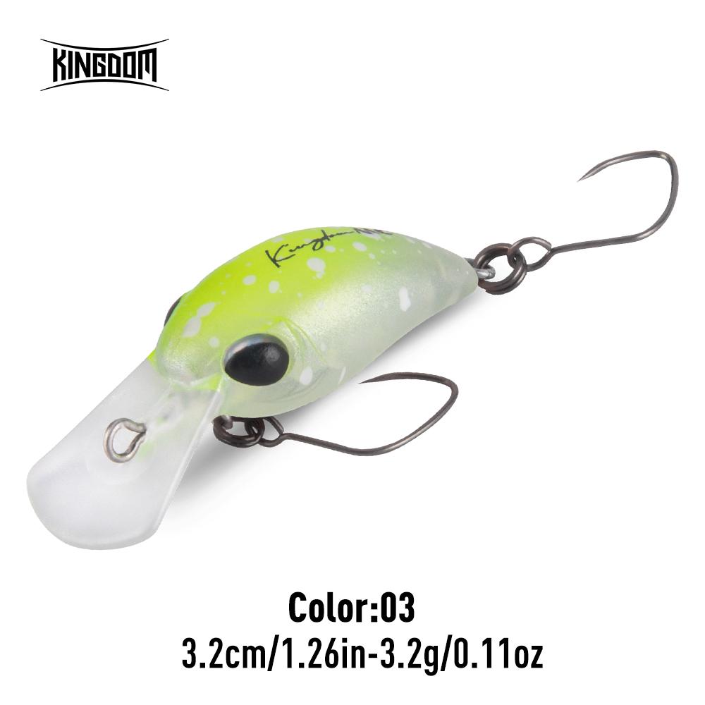 Kingdom Mikro Crank Minnow Rybářská Návnada 1.5g/25mm 3.2g/32mm Plovoucí Tvrdá Návnada ABS Rybářské Potřeby Umělé Tvrdé Návnady Crankbaity Potřeby Wobblery