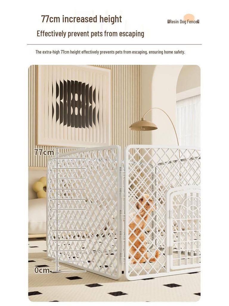 Indoor Plastic Pet Fence for Dogs - Home Ground & Cage