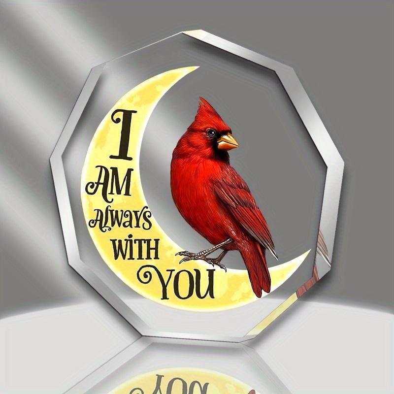 Cardinal Memorial Christmas Ornaments: Acrylic Sympathy Gifts for Loss of Loved One – Memorial Decor. чистый