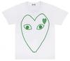 Unisex Crew Neck Short Sleeve Loose Fit Casual T-Shirt Colorful Heart Digital Print Basic Top