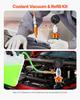 Radiator Vacuum Refill Kit, Automotives Cooling System Vacuum & Purge Fill Tool with Gauge, Portable Radiator Coolant Filling Kit with Toolbox,