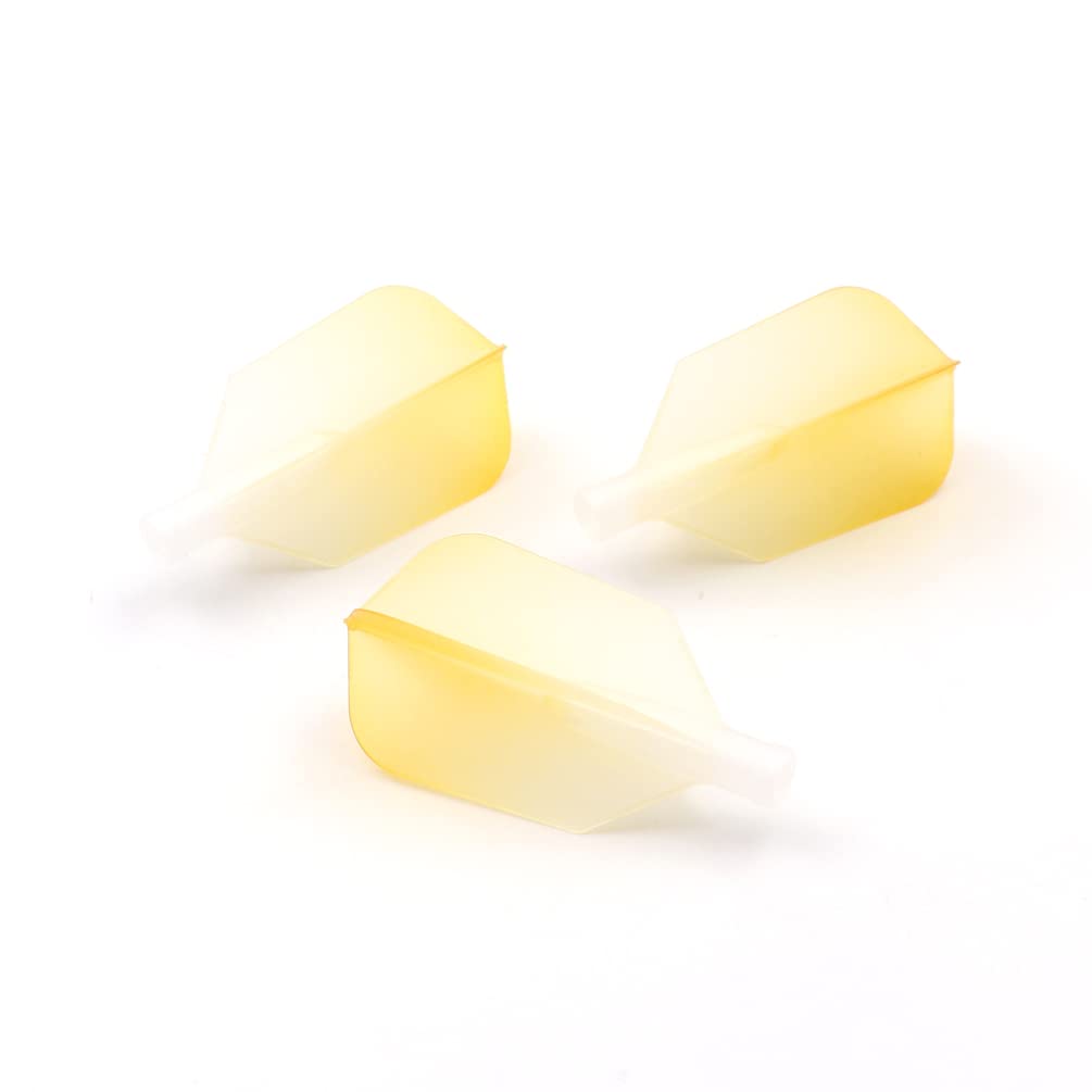 Cuesoul TERO System Dart Flight AK4 Slim Gradient Big Wing Shape Light Yellow CS-AK4+6SCJB