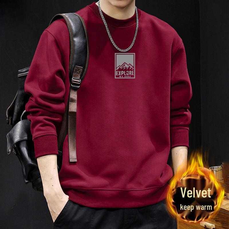 Men's Loose Trendy Round Neck Hoodie Jacket for Spring and Autumn - New Couple Outfit
