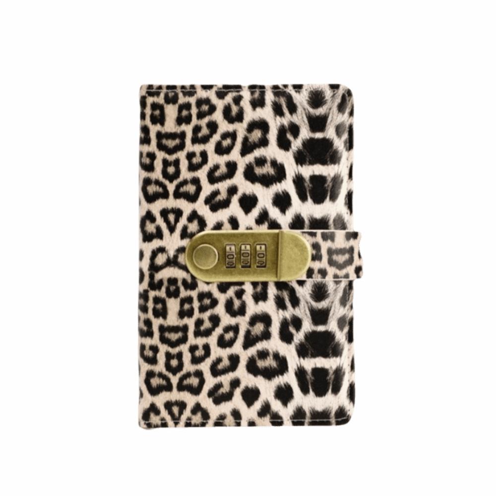 

Leopard print Cash Budget Planner Pockets Large Capacity Encrypted Money Book Journal Planner