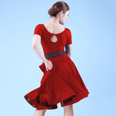 Vestido de Dança Latina Feminino Grande Balanço Samba Salão Cha Cha Dança Moderna Vestido Competição Prática Palco Performance Fantasias