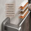 Self-Adhesive Bathroom Towel Storage Rack Wall Mounted Towel Bar Rail Organizers Hanging Towel Holder Easy Installation
