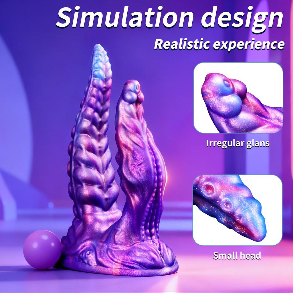 Alien Animal Penis Double Headed Masturbator Silicone Double Tentacle For Two Men And Women In The Backyard Adult Sexual Products
