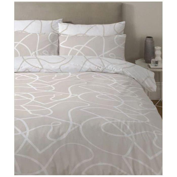 "Pablo" Duvet Cover Set All Sizes 100% Cotton / 57 Threads/cm² - Pablo Latte - Duvet Cover Set 240 X 220 Cm + 2 Pillowcases