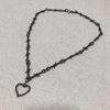 Collier Love Thorn: Pendentif Hip-Hop Tendance Épine Noire pour Hommes et Femmes