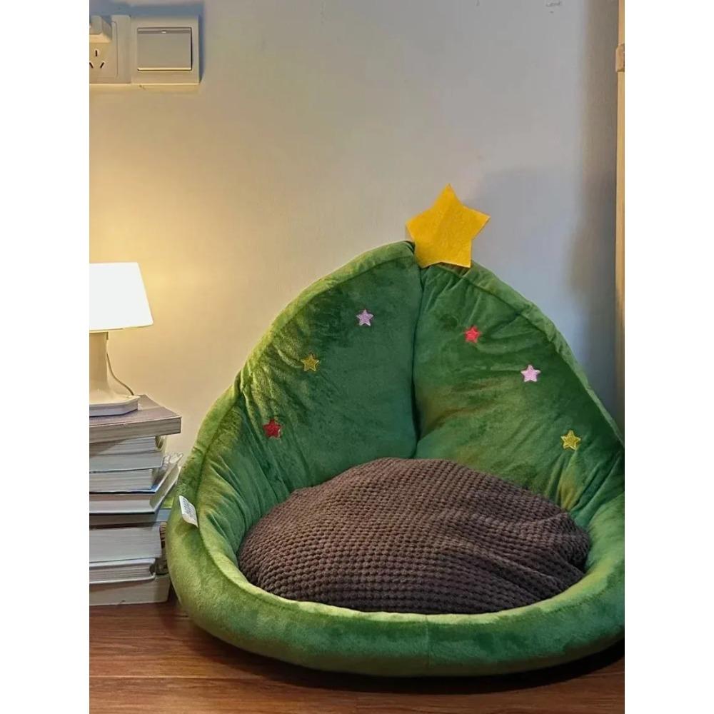 

Кошки Кровать Мягкая Собака Теплая Корзина Рождество Зимние Аксессуары Дома Подушки Вещи Товары для животных Все Товары Аксессуары для дома 48x38x58cm зелёный