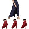 Ankle Women Length Chiffon Tiewaist Ruffle Color Long Palazzo Pure Pants