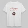 Women's Classic T-Shirt Be Kind To Your Mind with Cherry Bow Print Plus Size Tee