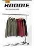 Women's Heavyweight Washed Hooded Sweatshirt, Loose Fit, Solid Color, No Drawstring, American Style, Long Sleeve, Versatile Base Layer