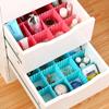 4Pcs DIY Plastic Drawer Grid Separator  Divider Partition Storage Organizer Underwear Socks Makeup Clapboard