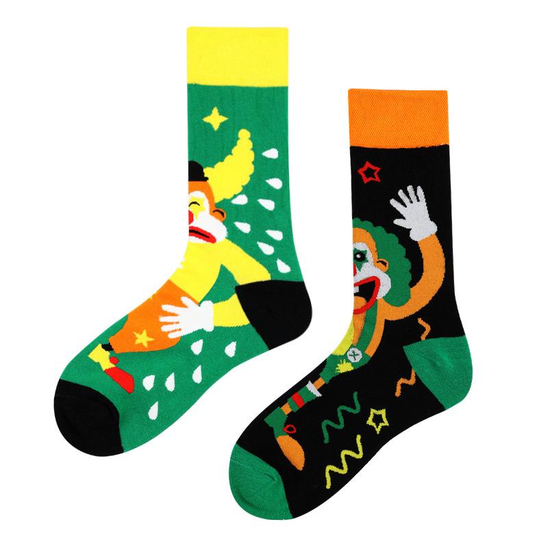 Mandarin Duck Men's and Women's Socks Original AB Trendy Socks Medium High Tube Socks Flower Fruit Animal Cartoon Cotton Socks