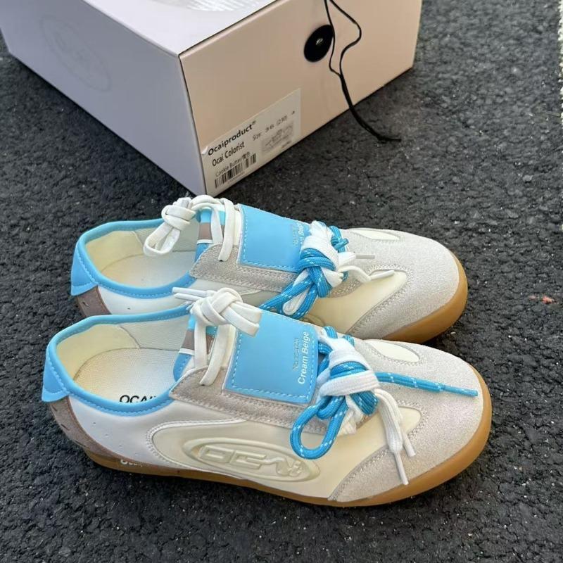 Fashion Advanced Sense Contrasting Color Design Commuter Casual Flat Shoes