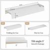 Silicone Sink Edge Protector – Expandable Splash‑Proof Mat for Kitchen, Bathroom & Bathtub, White