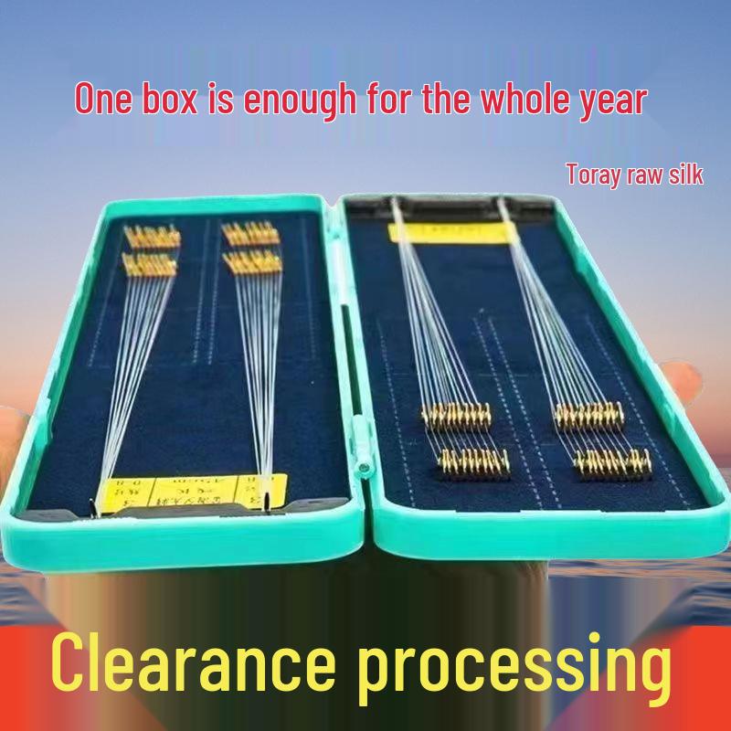 Golden Sleeve Anti-Tangle Short Leader Double Hook Set for Crucian Carp Fishing Hook Size 1 + 2