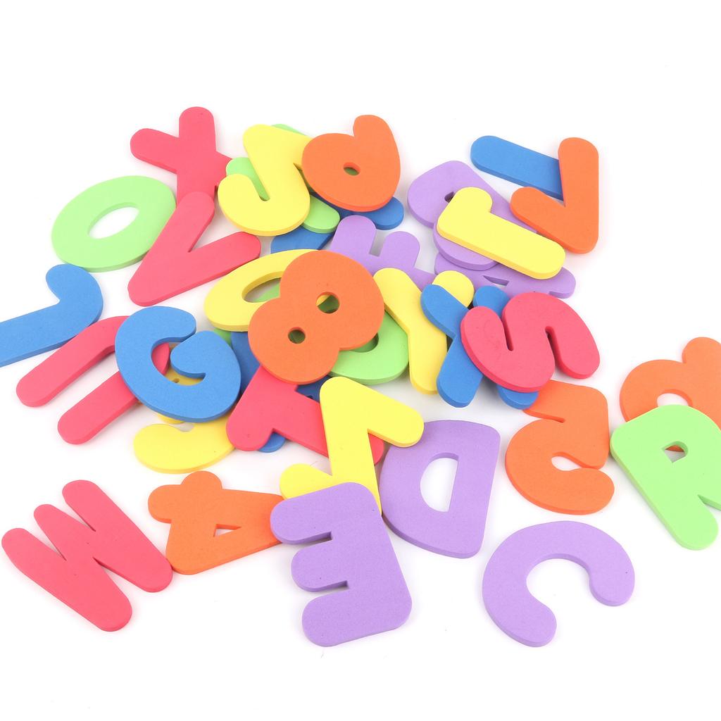 Children'S Baby Bathing Fun Cognition Floating Alphanumeric Foam Sticker Wall Baby Water Toy