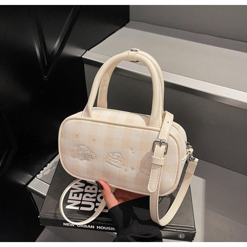 Popular Portable Small Bag Women's New Fashion Plaid Shoulder Bag To Work Commuting Casual Messenger Bag