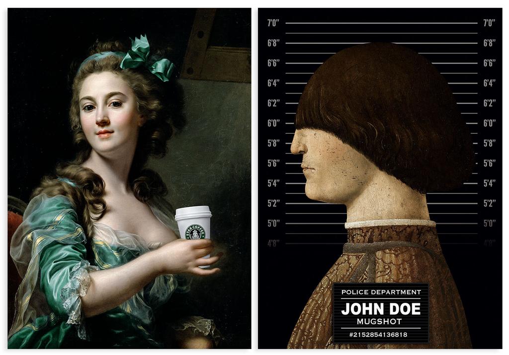 Set of Two Poster Paintings