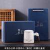 Suet jade mug office cup ceramic filter with lid tea cup household tea separation water cup gift