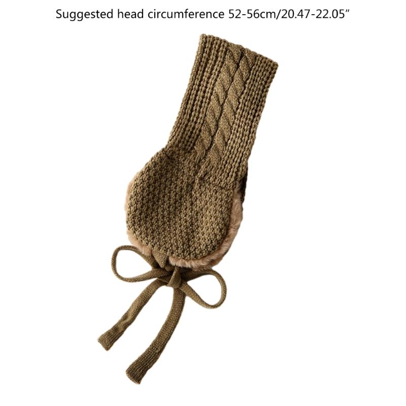 Winter Hat Kids Toddler Knitted Ear Warmer Scarf Earmuffs For Girl Boy Children