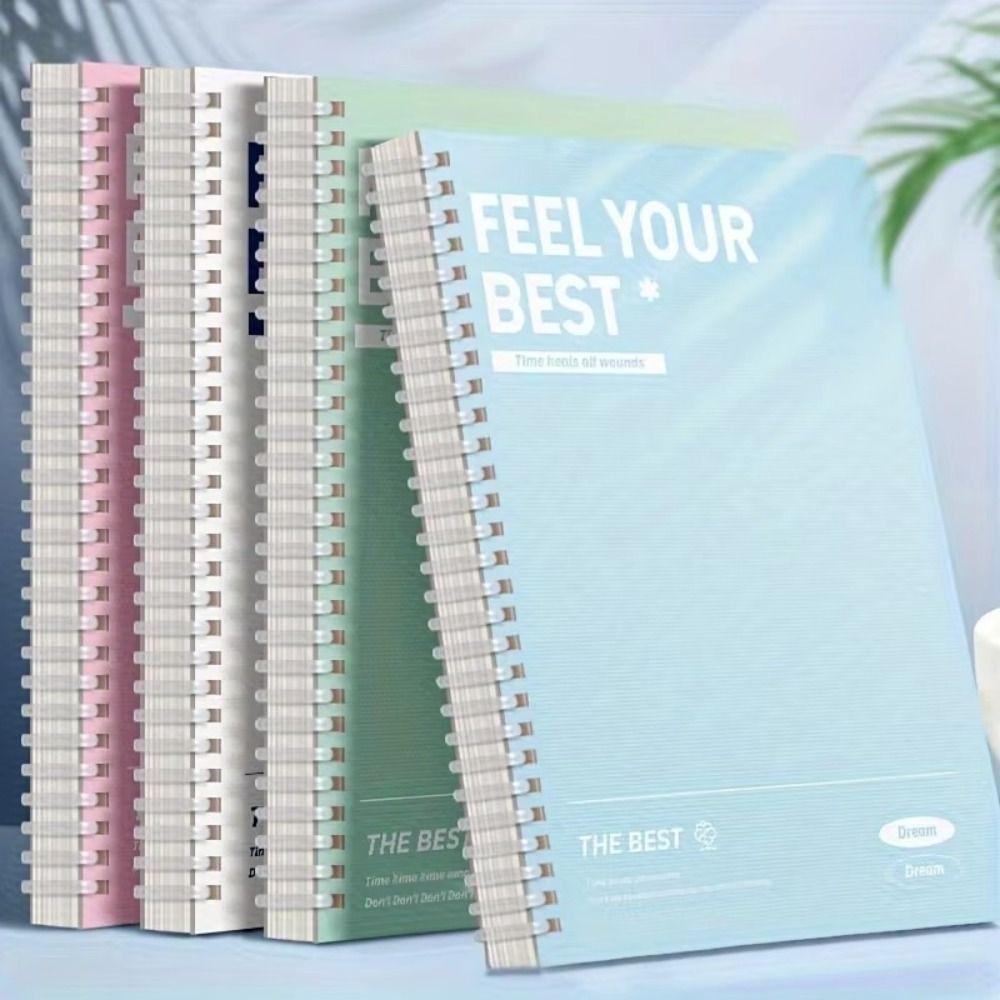 60Sheets/Book Perforated Pages Notepad Color Hand Account Book High Quality Spiral Notebooks Gift