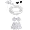 Bikini Porch Goose Outfits, Porch Goose Summer Outfits, Swimsuit with Hat Sunglasses & Swim Ring, Fit 23'' Lawn Goose Statue for Summer Outdoor Garden