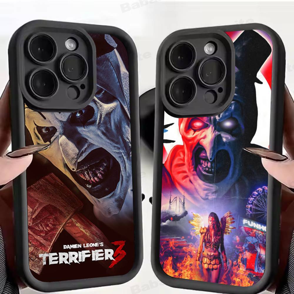 Horrorfilm Terrifier Siliconen Telefoonhoesje Voor IPhone 17 Pro Max 16 15 14 13 12 11 Plus 17 Air