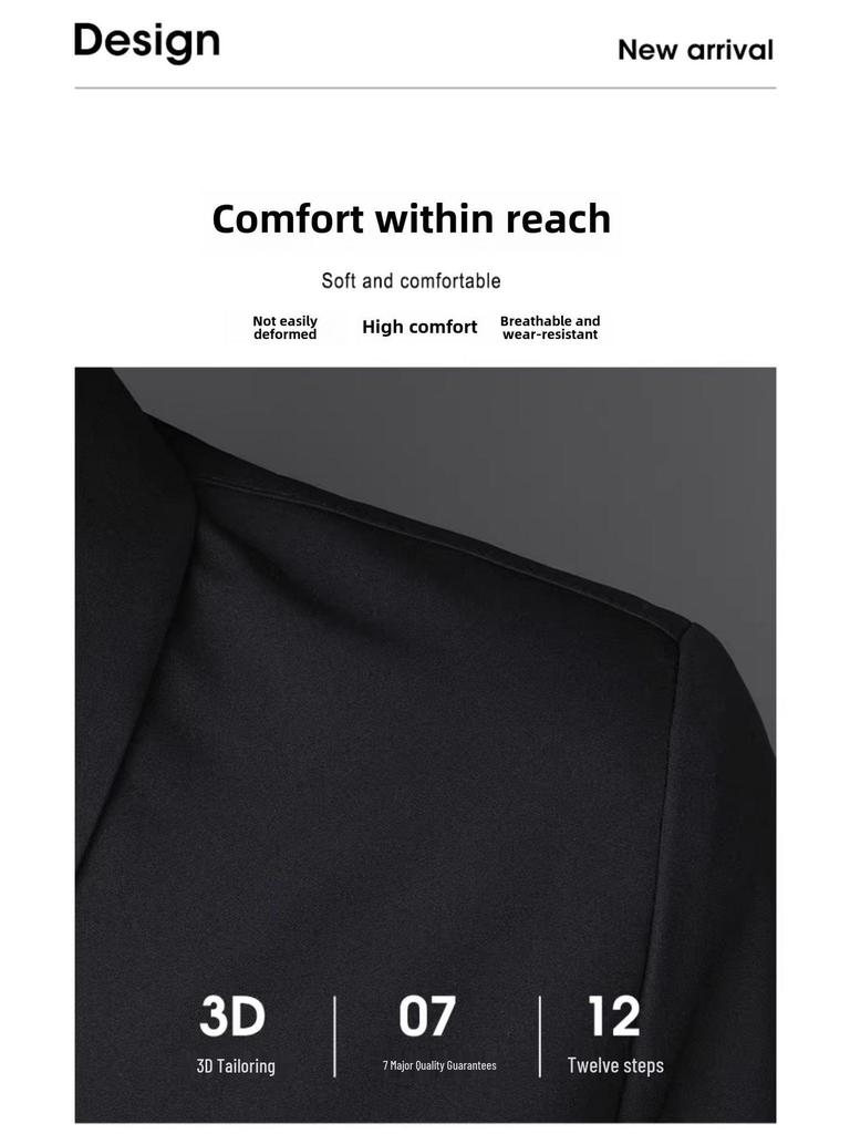 Men's Woodpecker Turn-Down Collar Jacket - Trendy Spring-Autumn Executive Coat, Versatile Business Wear for Dad.