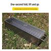 Portable Folding Charcoal Grill Skewer Set for Outdoor and Household Barbecues