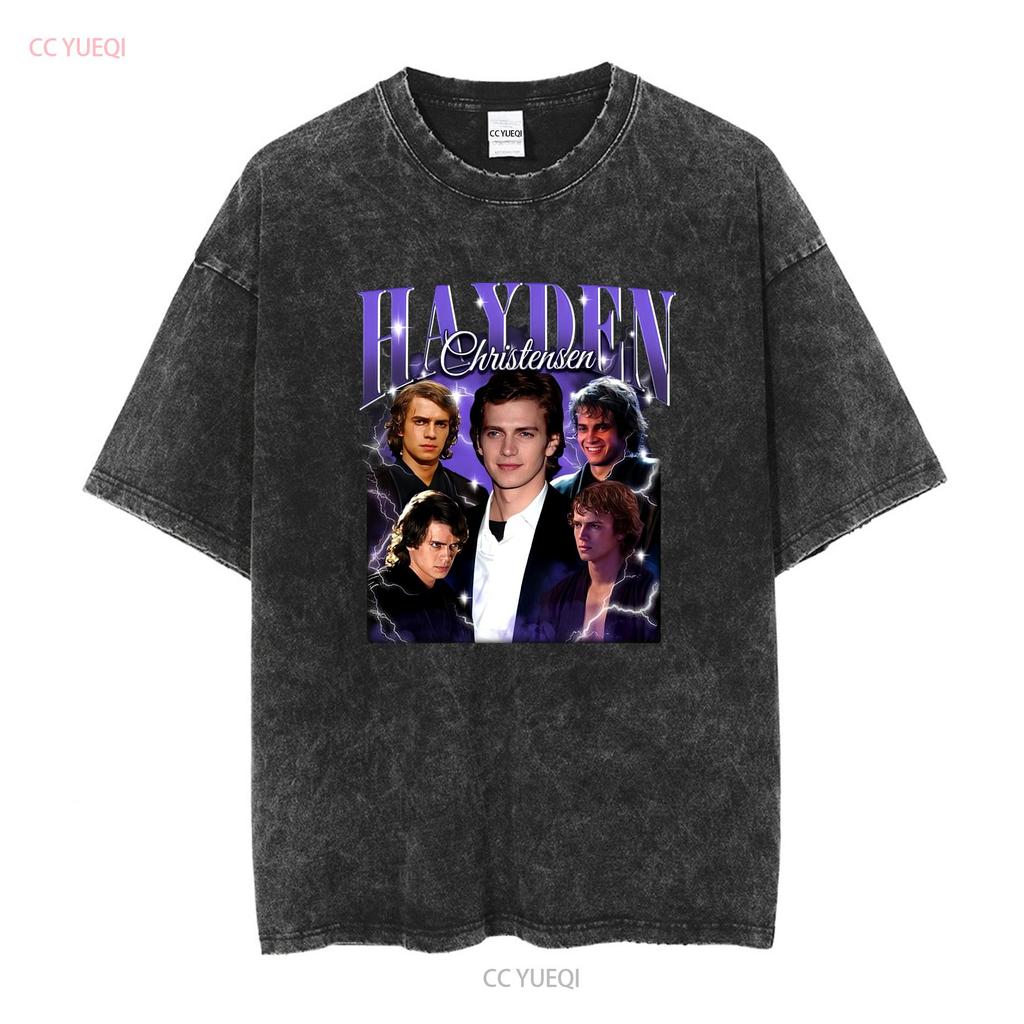 Vintage Hayden Christensen T-Shirt Rundhals Sweatshirt lange oder kurze Ärmel vintage gewaschen bequem Designer-Kleidung vielseitig