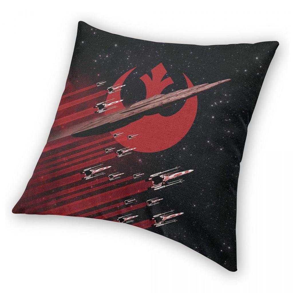MC80 Star Cruisers X-wing Fighter Square Pillowcase Polyester Linen Velvet Printed Zip Decorative Pillow Case Home Cushion Case