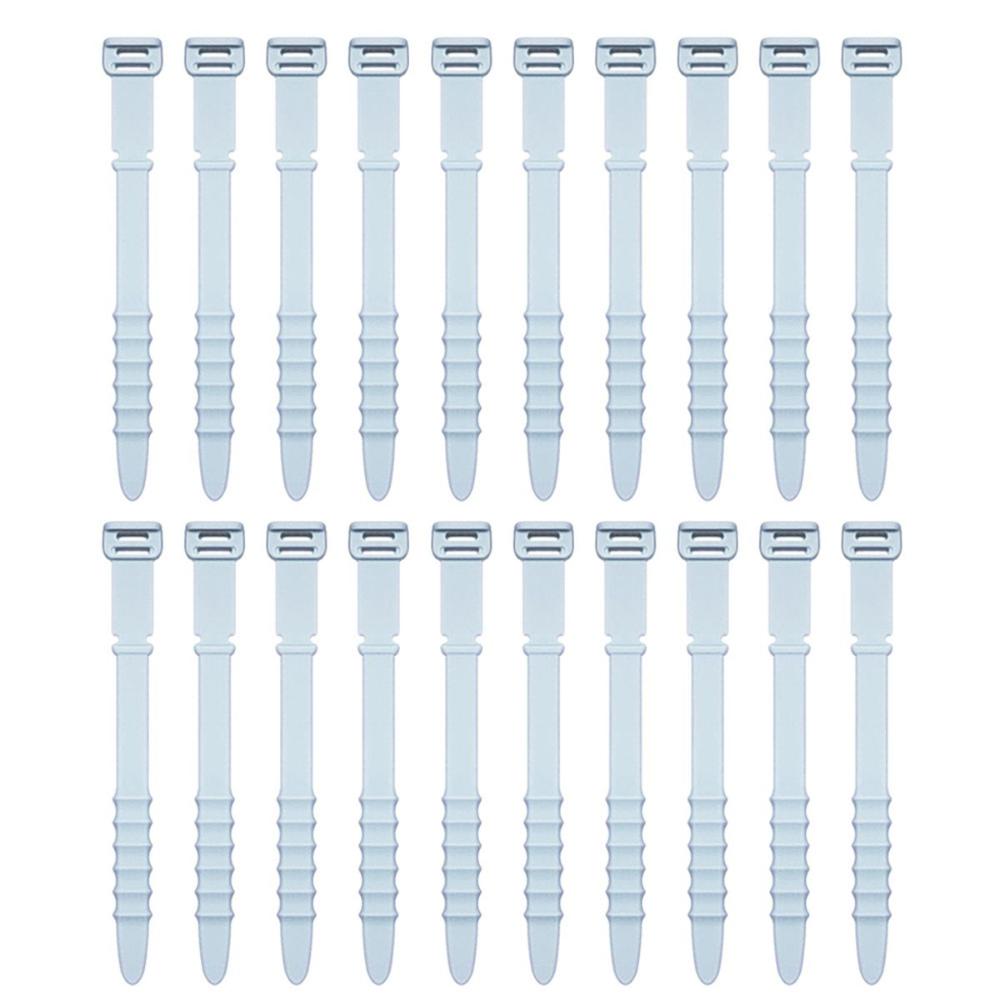 Office Desk Elastic Reusable Home Zip Ties Wire Management Clip Straps Cable Organizer