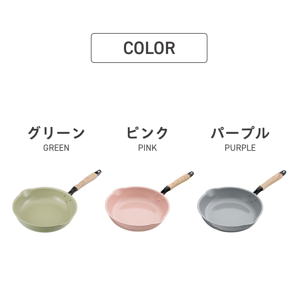 Takeda Corporation X X Ceramic Deep Frying IHFFT26PI [Cooking/Frying Pan/IH Compatible] Pink, 46.6 29.6 10.7 Cm, IH-Compatible Pan, 26cm,