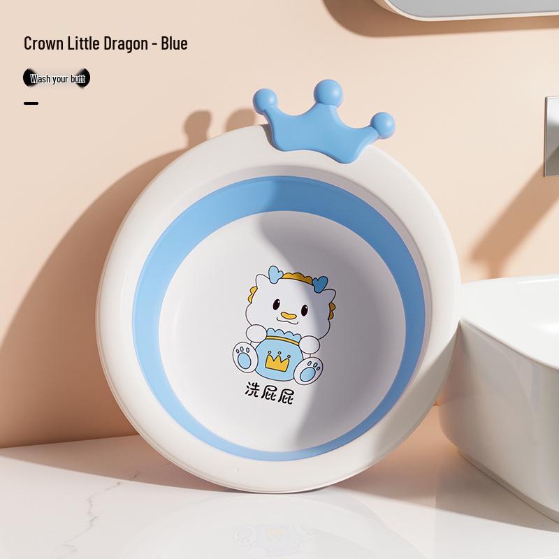 Newborn Portable Foldable Baby Washbasin - Thickened Plastic Infant Basin